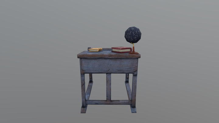 Stylized desk 3D Model