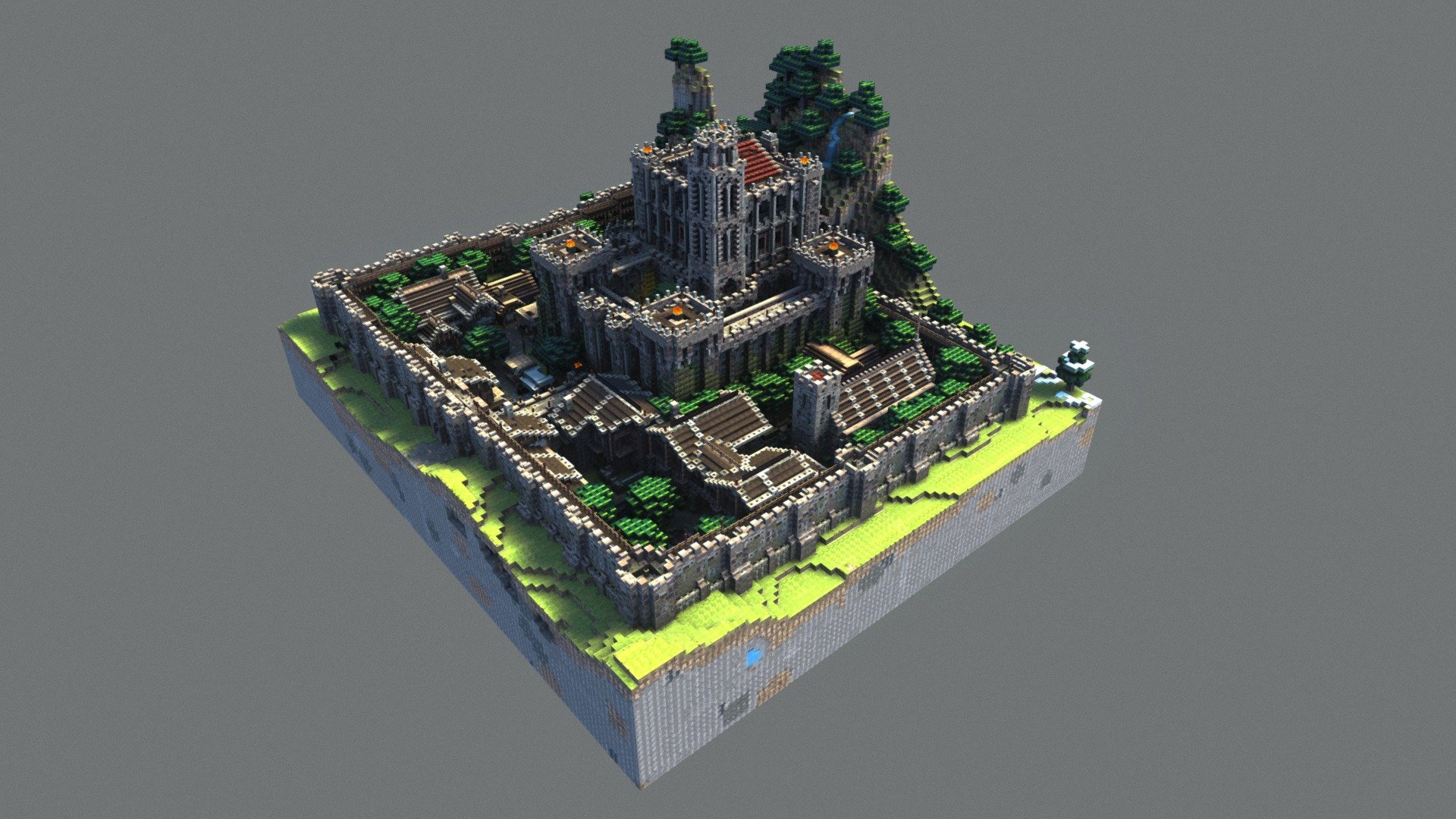 rash magazine distress Minecraft Castle - Download Free 3D model by patrix (@patrix) [4b63724]