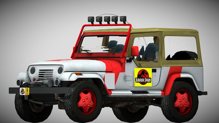 1992 Jeep Wrangler YJ Sahara – Kostenloses 3D-Modell STL