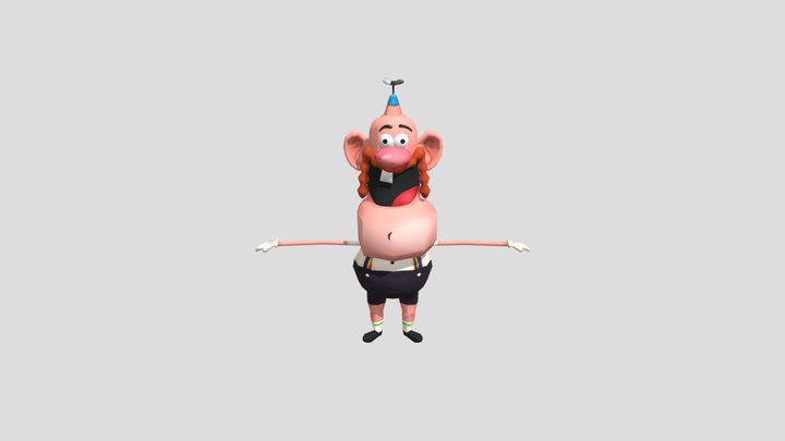 Uncle Grandpa 3D Model