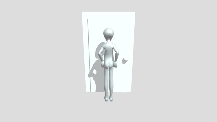 Animation Door Open 3D Model