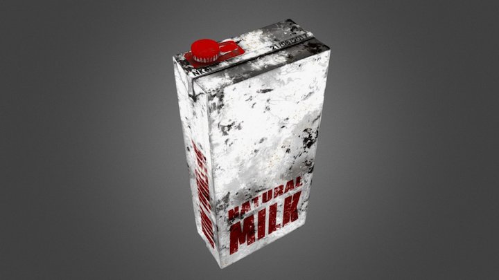 Milk package 3D Model