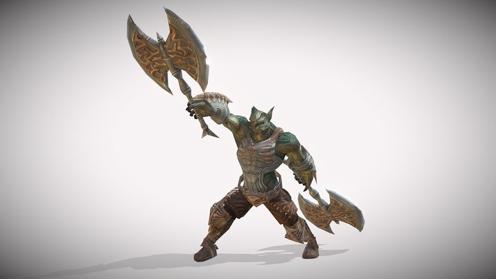 Orc Warrior 2 3D Model