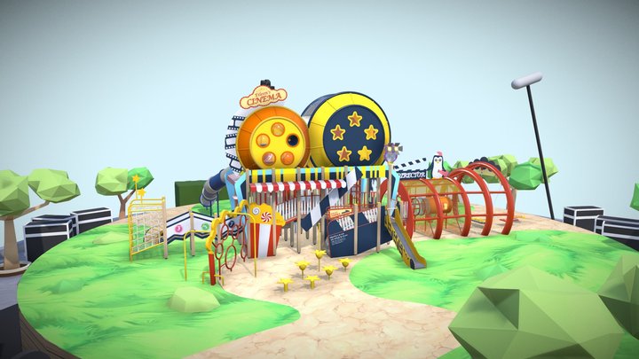 Movie Factory 3D Model