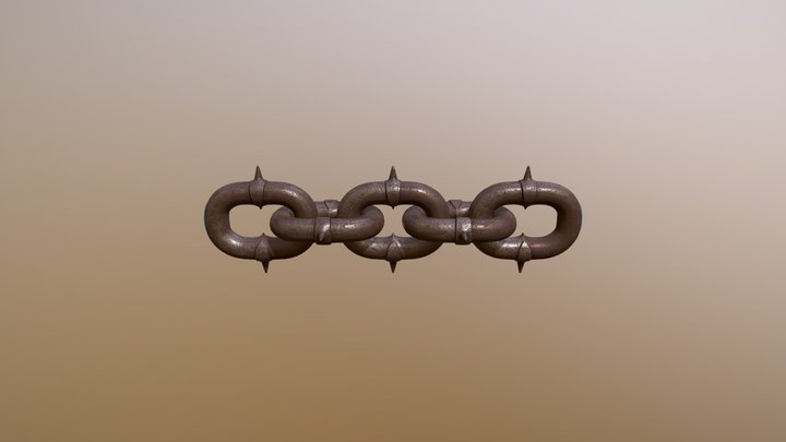 Spiky Chain 3D Model
