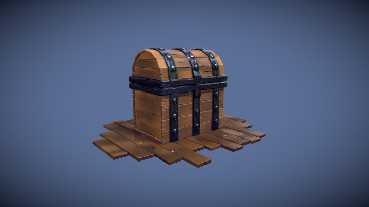 Treasure Chest 3D Model