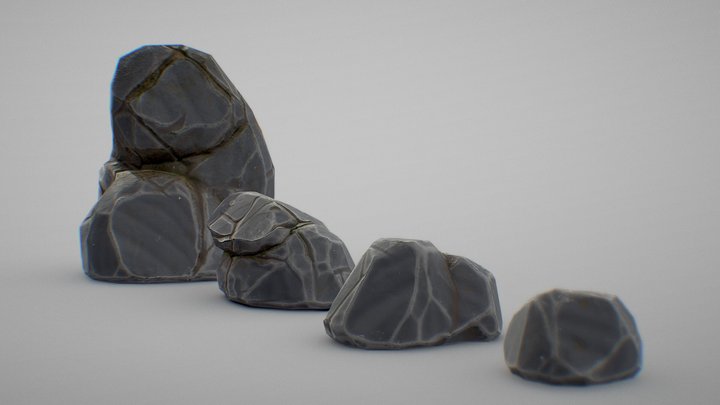 Stylized Rocks – Modèle 3D gratuit STL
