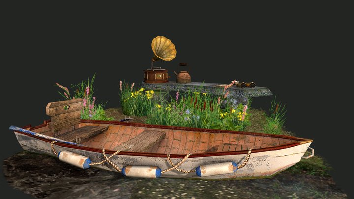 DAE 5 Finished Props - Grandma's House 3D Model