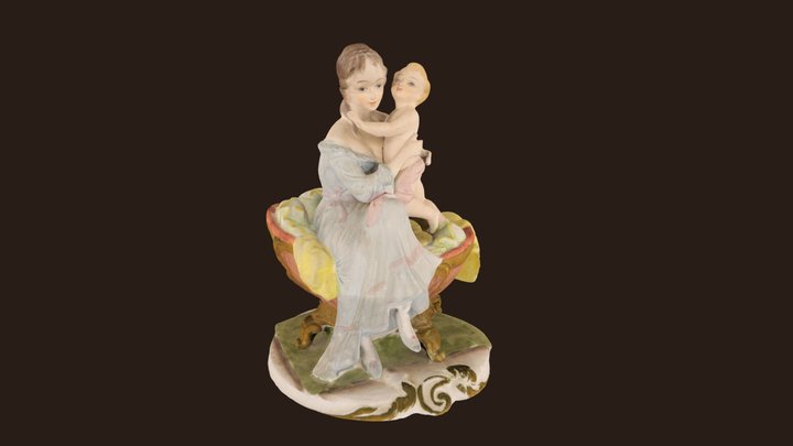 Child with mother - 3D photoscan 3D Model