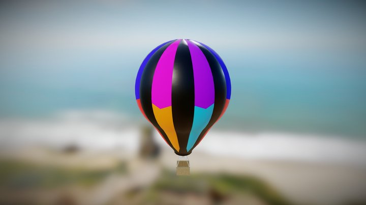 Hot Air Balloon 3D Model