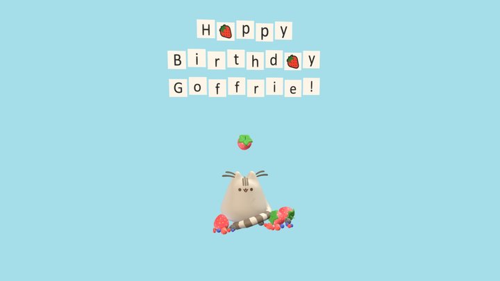 Happy Birthday Goffrie! 3D Model