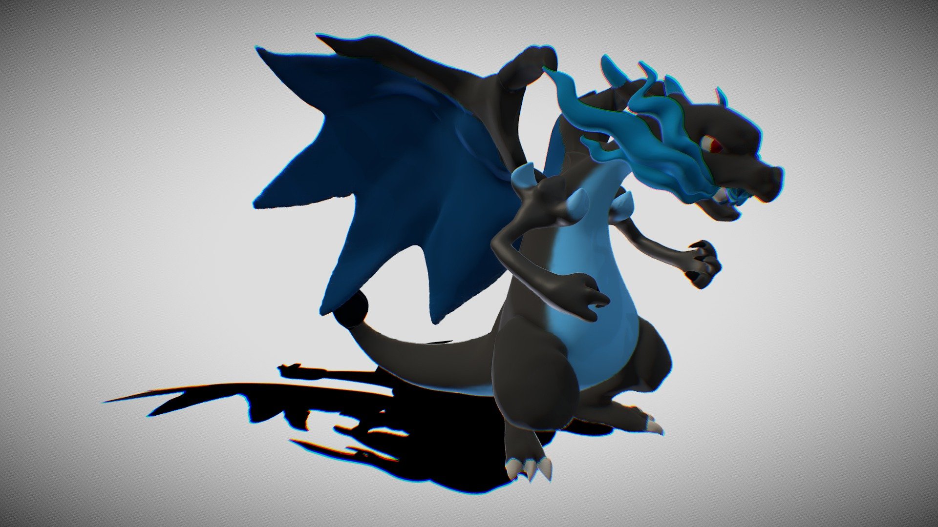 Mega Charizard X Print