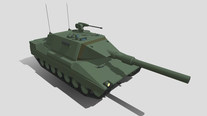 Leopard 2K MBT 3D Model