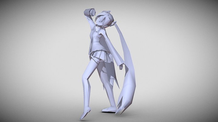 Hatsune miku papercraft – Modello 3D gratuito STL