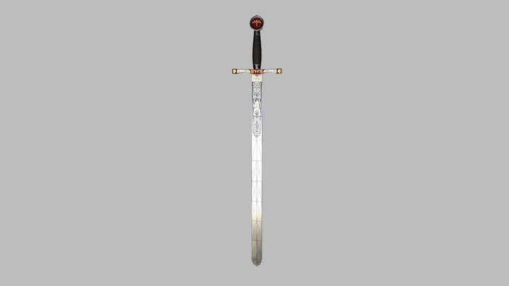 Excalibur Sword 3D Model