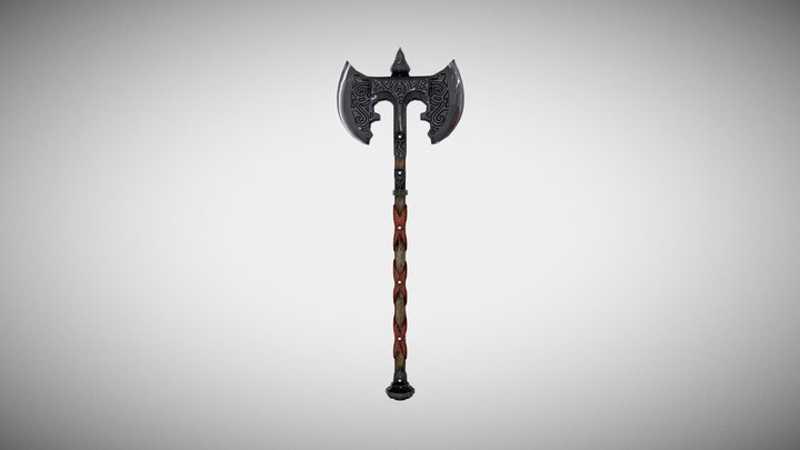 Skyrim iron axe 3D Model
