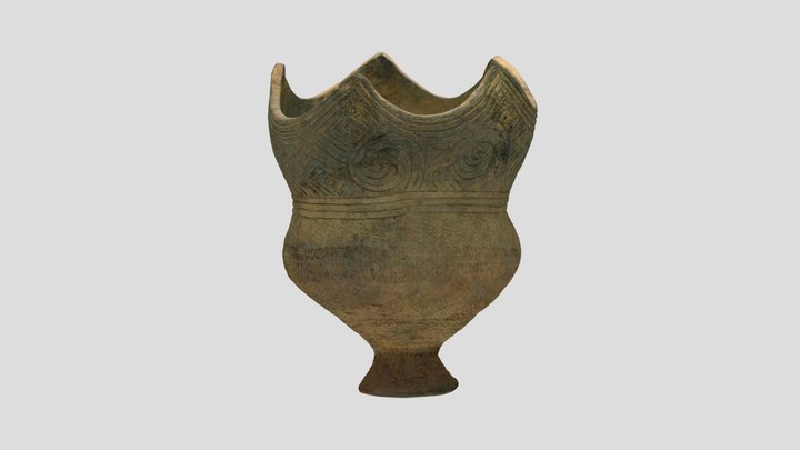 台付深鉢形土器　pedestal pot 3D Model