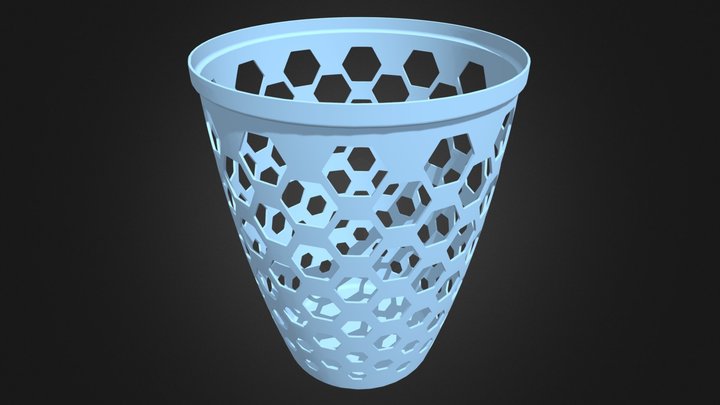Multi-Purpose Round Basket 25 cm Width 3D Model