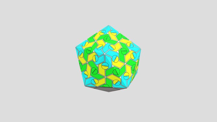 Tomato Bushy Stunt Virus capsid model 3D Model