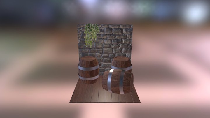 Barrel Cellar 3D Model