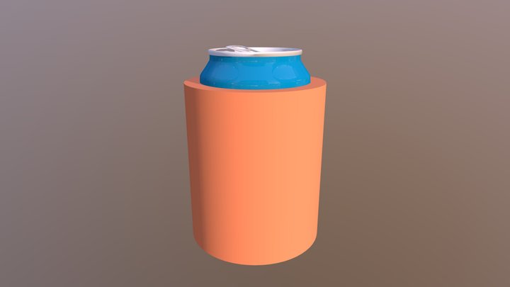 Drop-branded insulated foam sleeve 3D Model