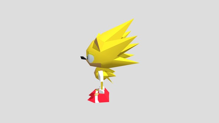Super Sonic 3D Model