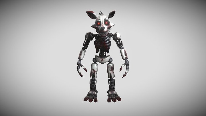 FREE FNAF Inspired robot character 3D Model