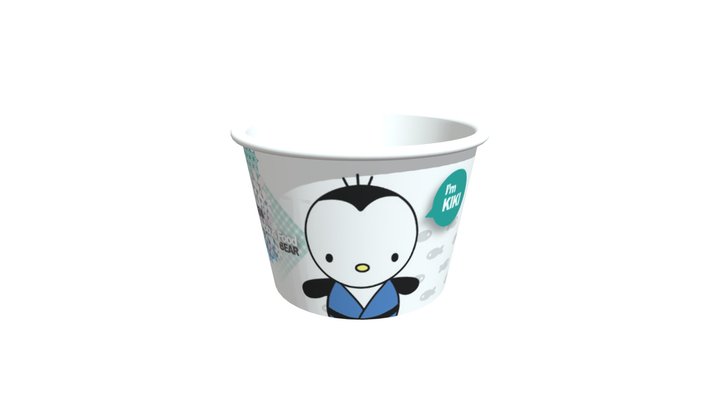 邦尼熊260紙湯杯 3D Model