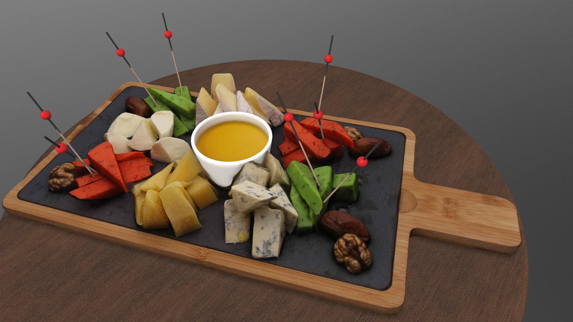 Cheese Desk_rebr - 3D model by Menu AR (@menu_ar) [4b76f0b] - Sketchfab