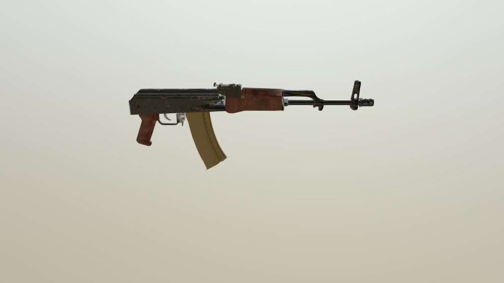 AK74u Low Poly - 3D model by sczimmerman [4b7833c] - Sketchfab