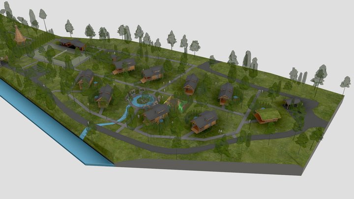 Геленжик_поселок 3D Model