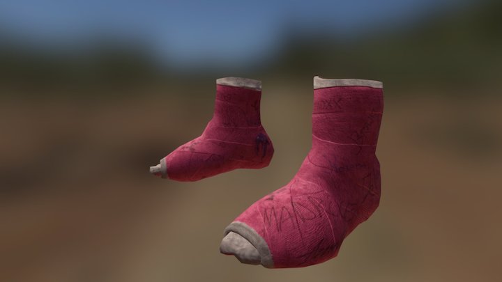 Ankle Cast 3D Model