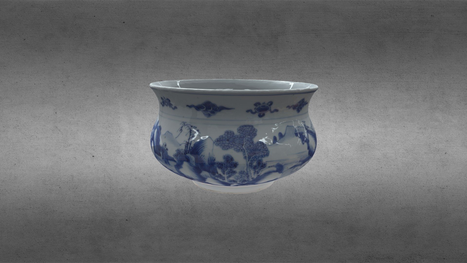 青花瓷 — Sketchfab embed 3D viewer