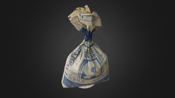 Cement Bag 3D Model
