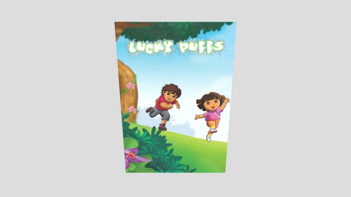 Dora Cereal Box 3D Model
