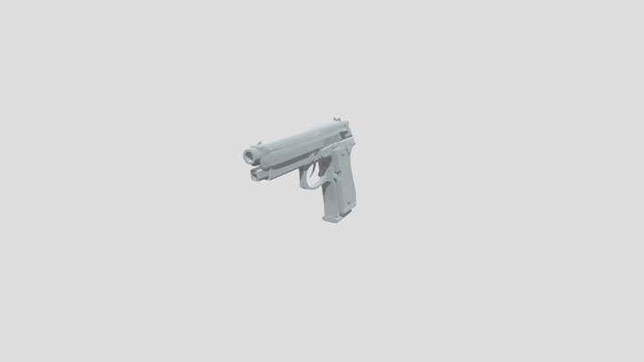Pistol Berreta Model 3D Model