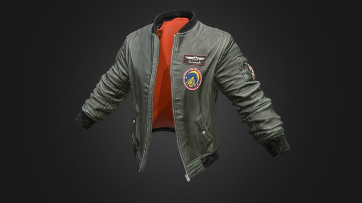 Leather "Skyrocket" Jacket | PUBG 3D Model