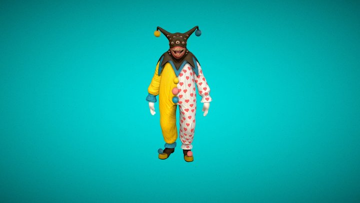 Clown Creature 3D Model