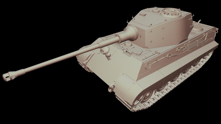 Tiger 2 3D Model