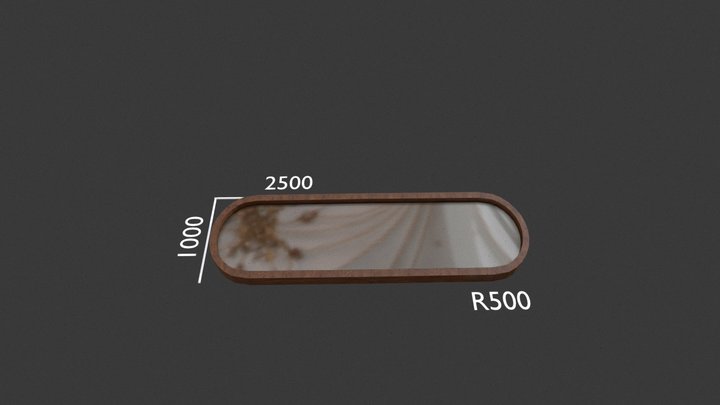 Round Mirror 3D Model