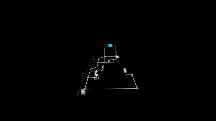 TCC - Projeto Hidrossanitário 3D Model