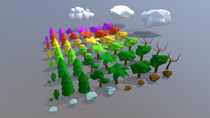 Low Poly Nature Pack by RgsDev 3D Model