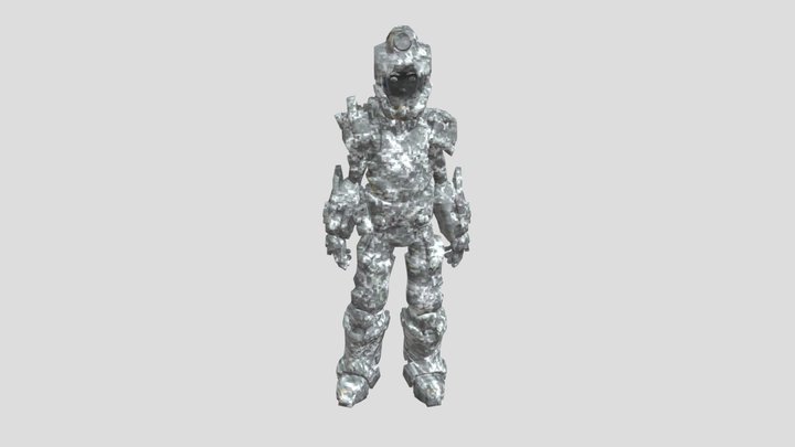 Astro miner stone model 3D Model