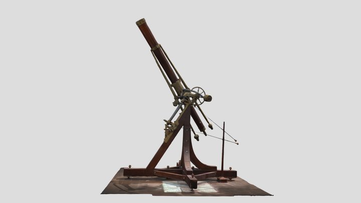 Fraunhofer's refractor in Tartu Old Observatory 3D Model