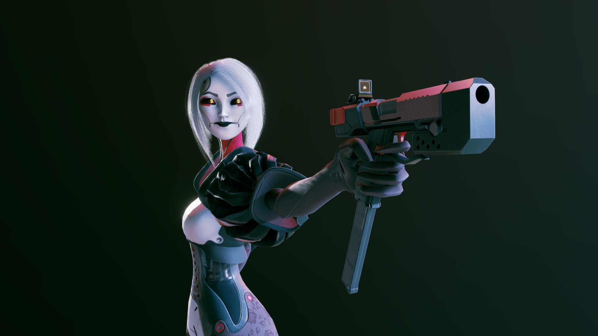 Geisha Droid - 3D model by Santeri Riikonen (@eKross) [4b7fb34] - Sketchfab