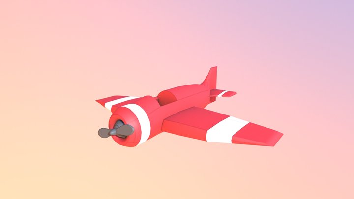 Old-Fashioned Plane 3D Model