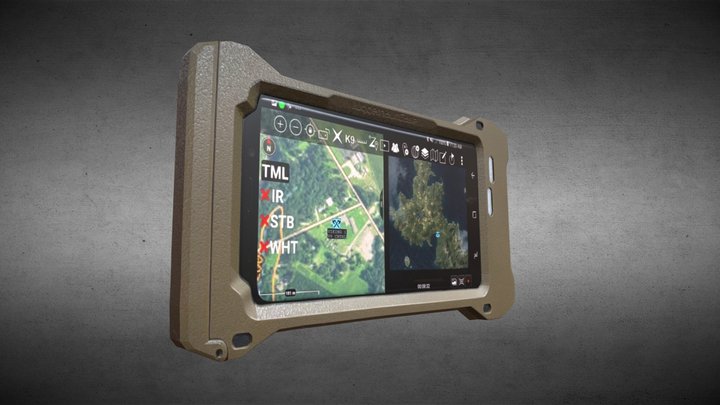 ATAK Tablet - Military GPS Tablet 3D Model