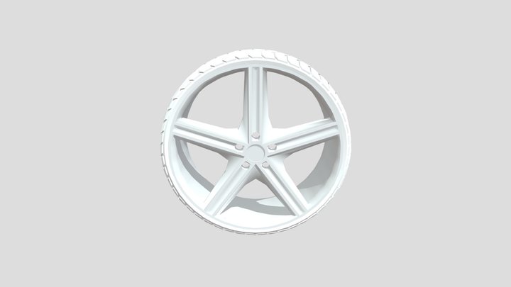 Car Wheel 3D Model