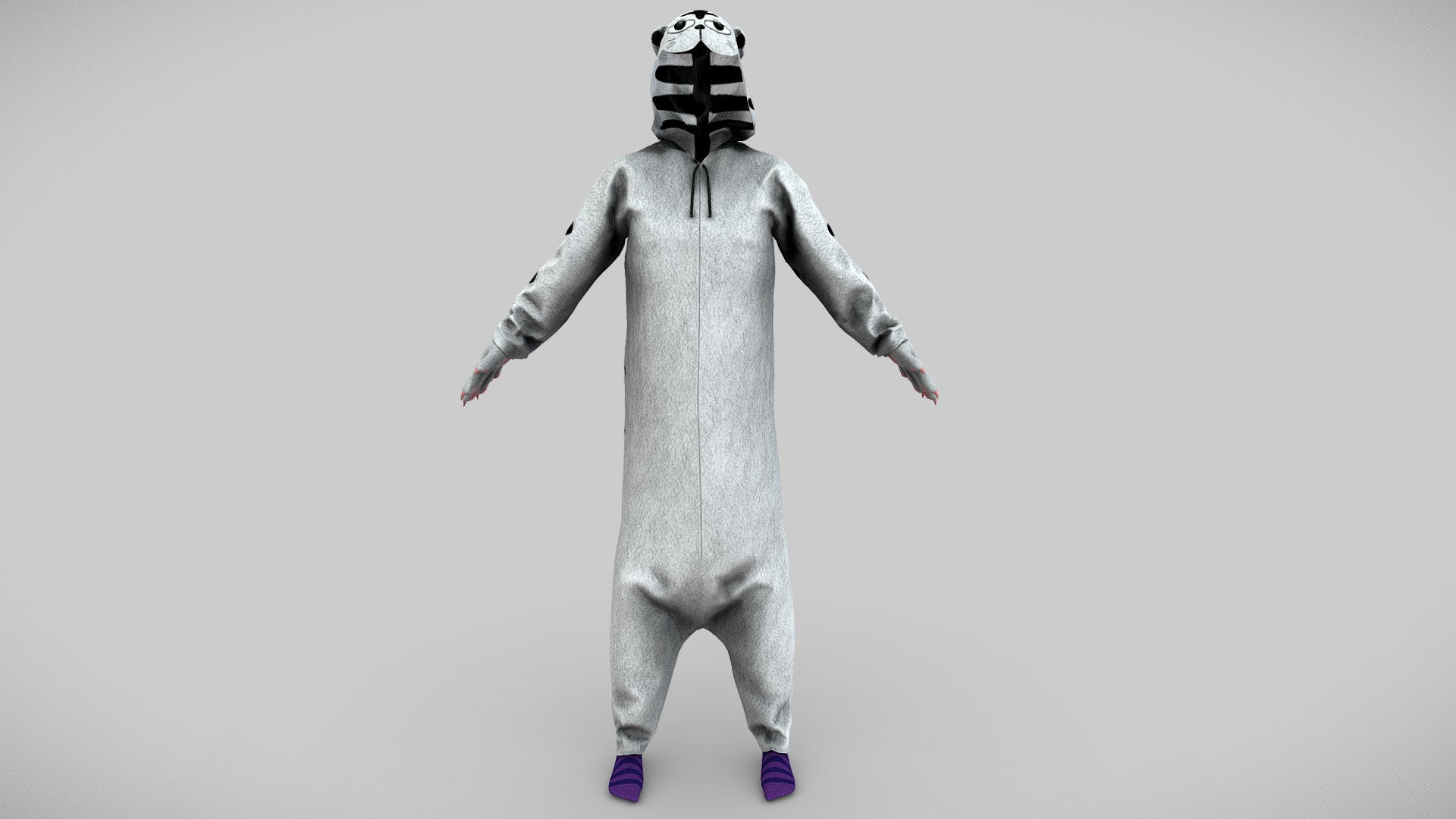 Male Tiger Neko Costume - Buy Royalty Free 3D model by 3dia [4b82c93 ...