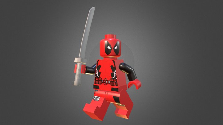 Lego Deadpool 3D Model